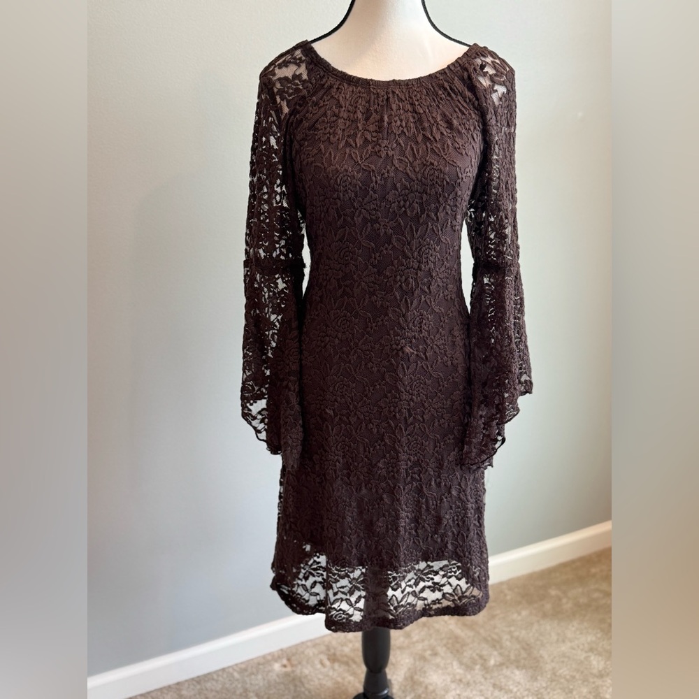 Lace Brown Dress, size XL
